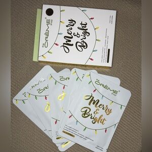 The Crème Shop Merry & Bright face mask set of 5 new in box